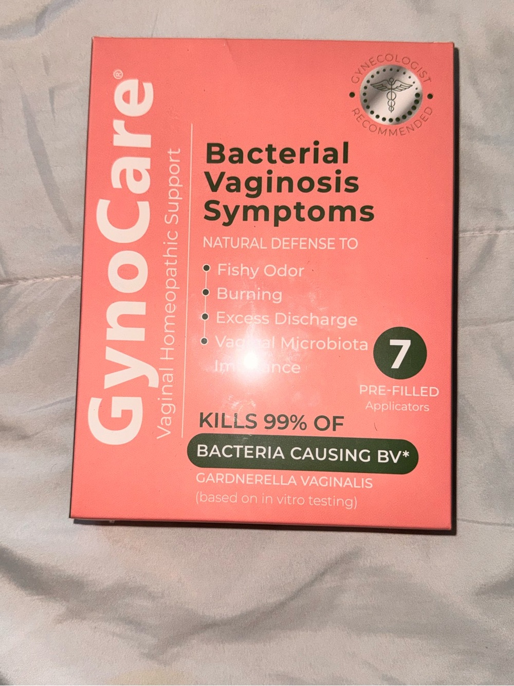 GynoCare Bacterial Vaginosis Symptom Relief - Coral Pink